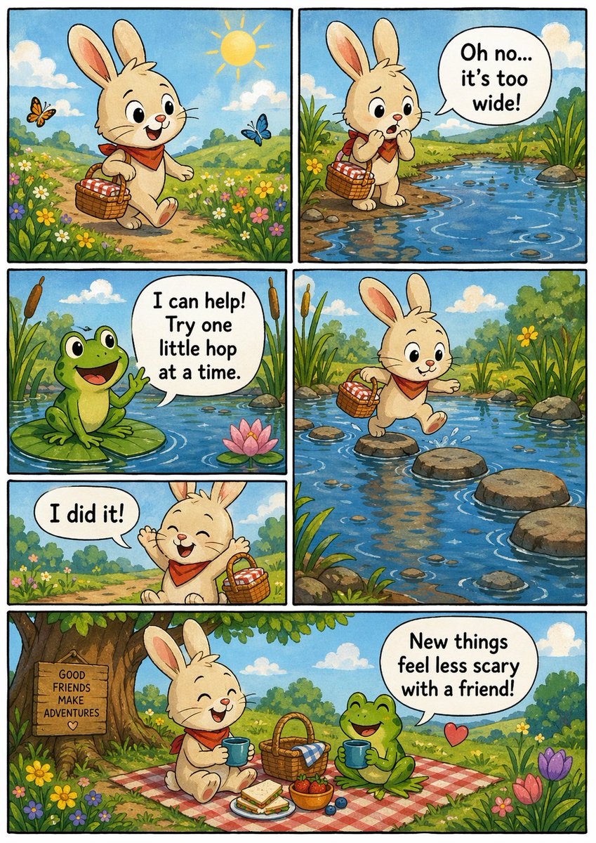 Indie Comic Book Page - AI image template preview