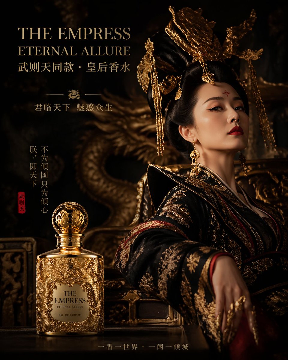 Royal Perfume Advertisement Prompt - AI image template preview