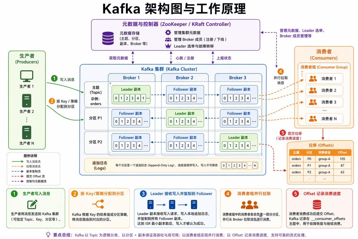 Kafka Architecture Diagram - AI image template preview
