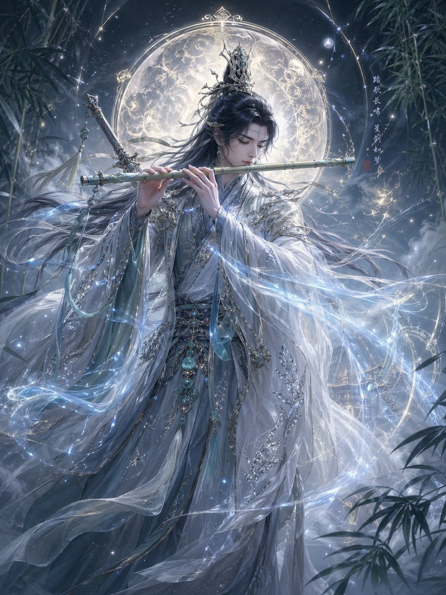 Epic Eastern Fantasy Character Concept - AI image template preview