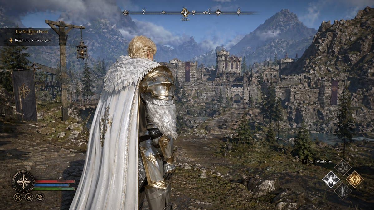 Open-world RPG screenshot style - AI image template preview