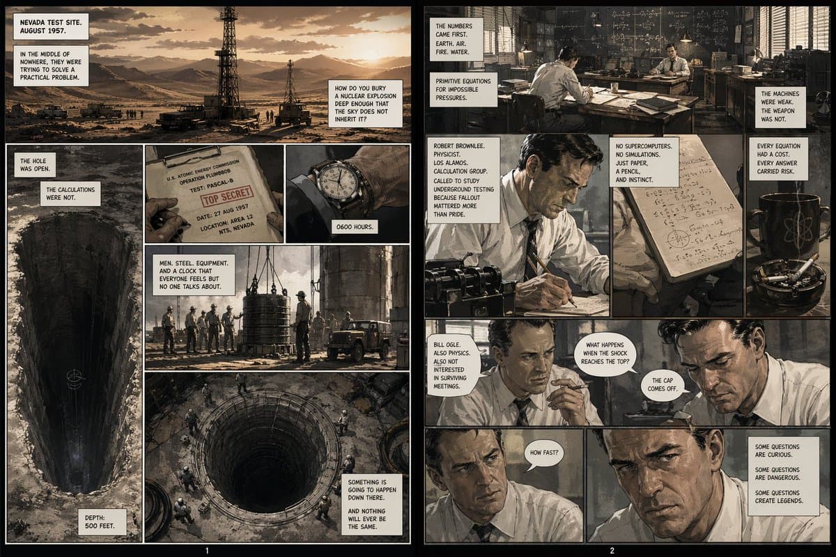 Pascal-B Comic Strip History - AI image template preview
