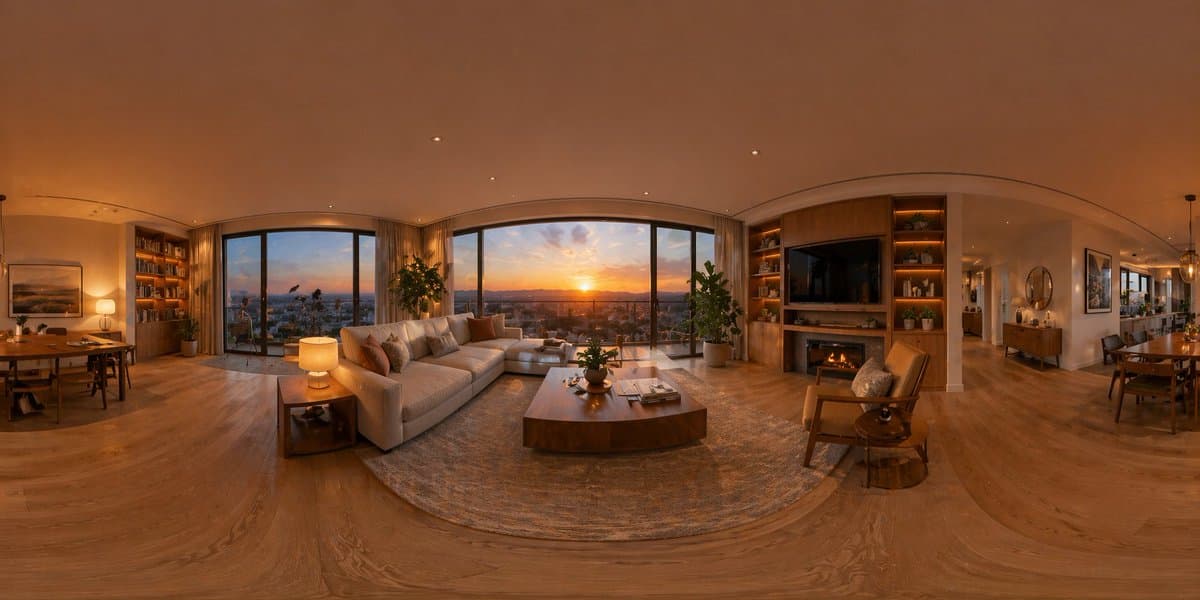 360 Degree Panoramic Image Template - AI image template preview
