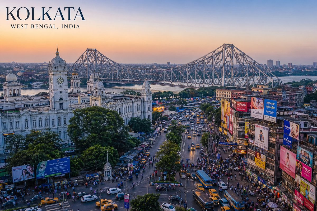 West Bengal City View - AI image template preview