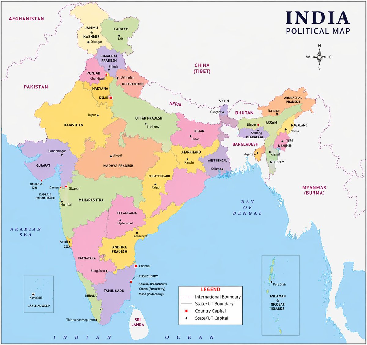 Political Map Visualization - AI image template preview