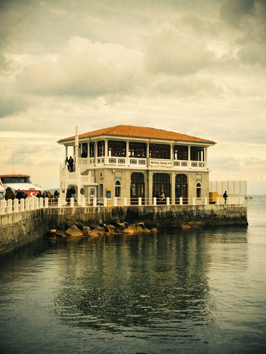 Vintage Moda Pier in Istanbul - AI image template preview