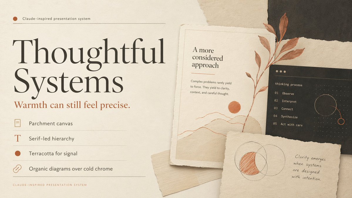 Thoughtful Systems Presentation Cover - AI image template preview
