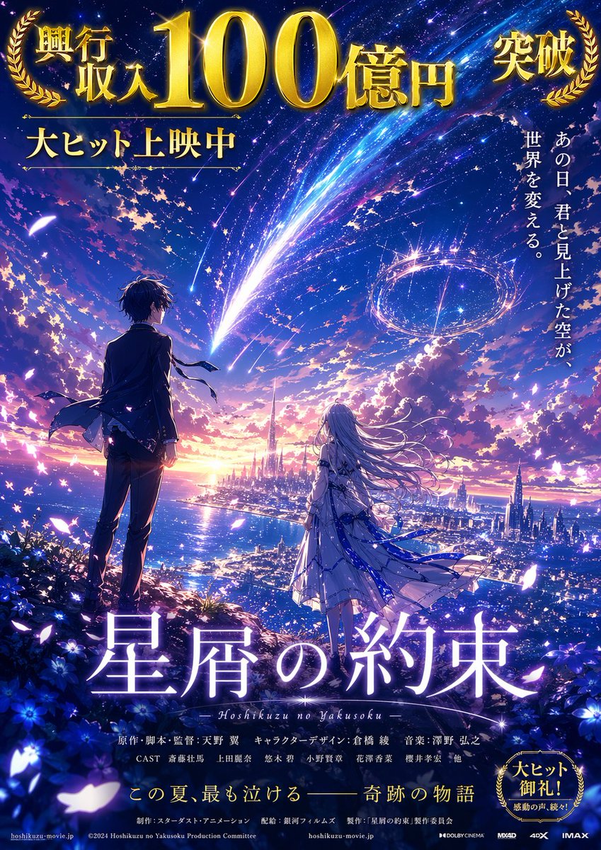 Blockbuster Anime Sky Fantasy Poster - AI image template preview