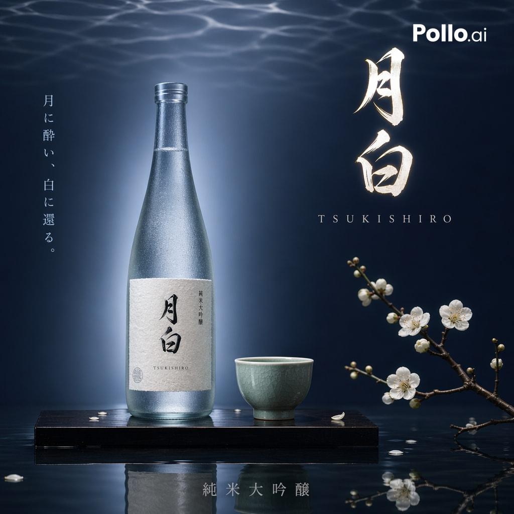 Premium Japanese Sake Poster - AI image template preview