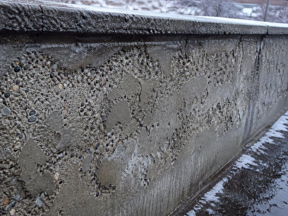Winter Concrete Salt Damage Close-Up - AI image template preview