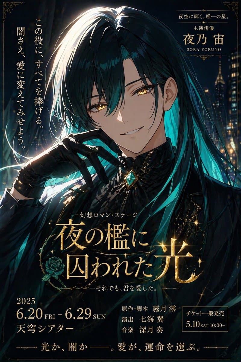 Dark Fantasy Stage Poster - AI image template preview