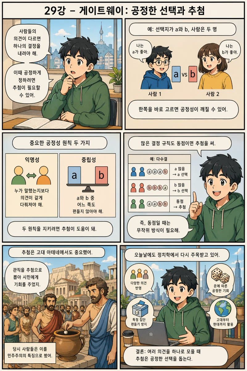 Korean Infographic on Fair Selection - AI image template preview
