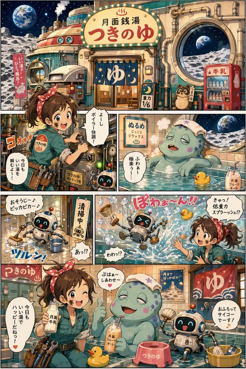 Moon Bathhouse Manga Page preview