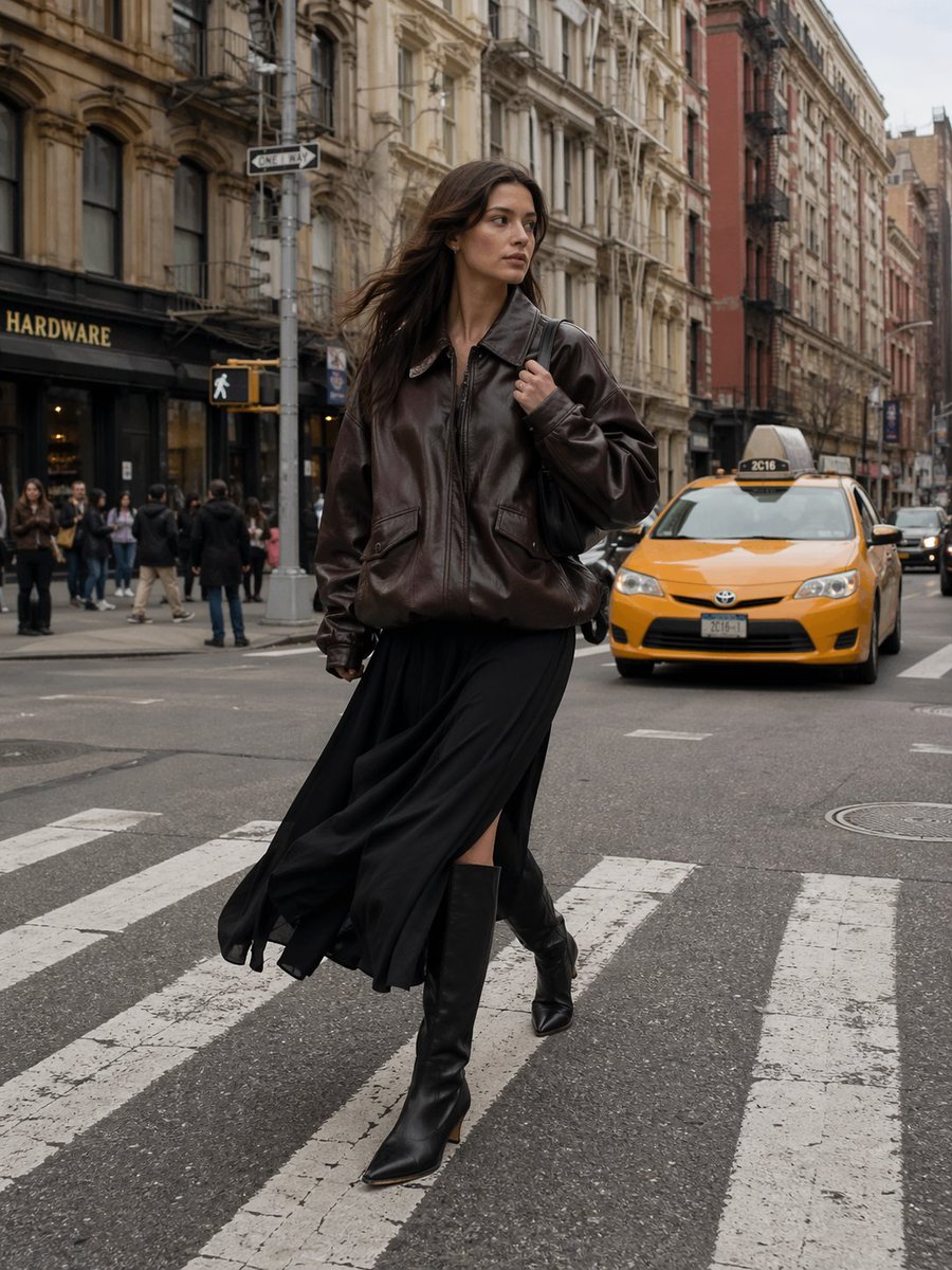 Urban Street Fashion Photography - AI image template preview