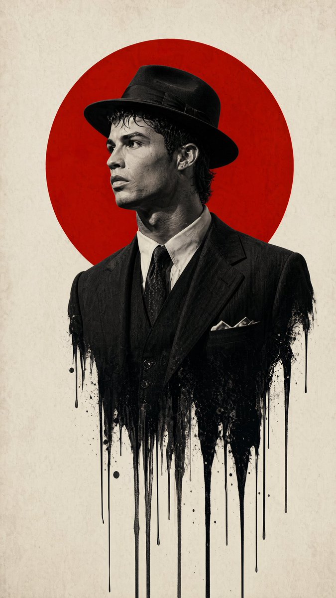 Minimalist Film Noir Poster - AI image template preview