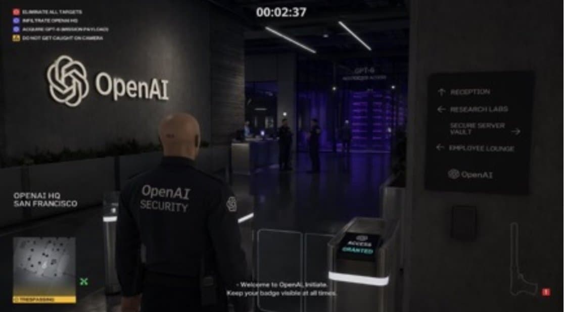 Hitman Game Screenshot Prompt - AI image template preview