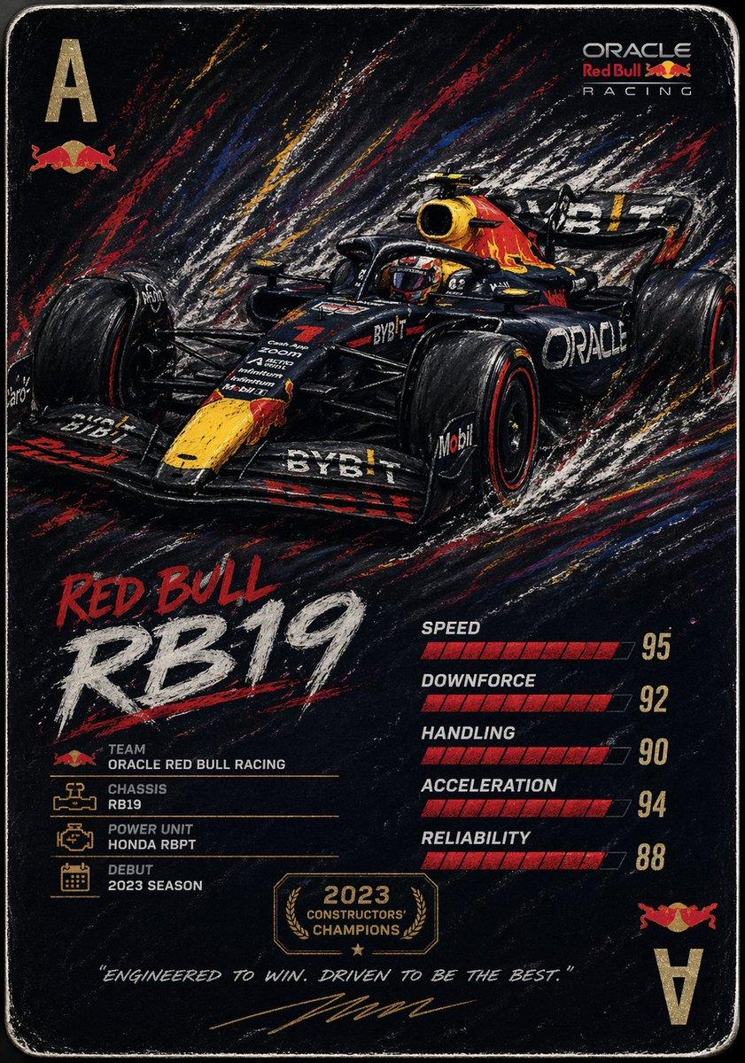Racing Car Trading Card Illustration preview