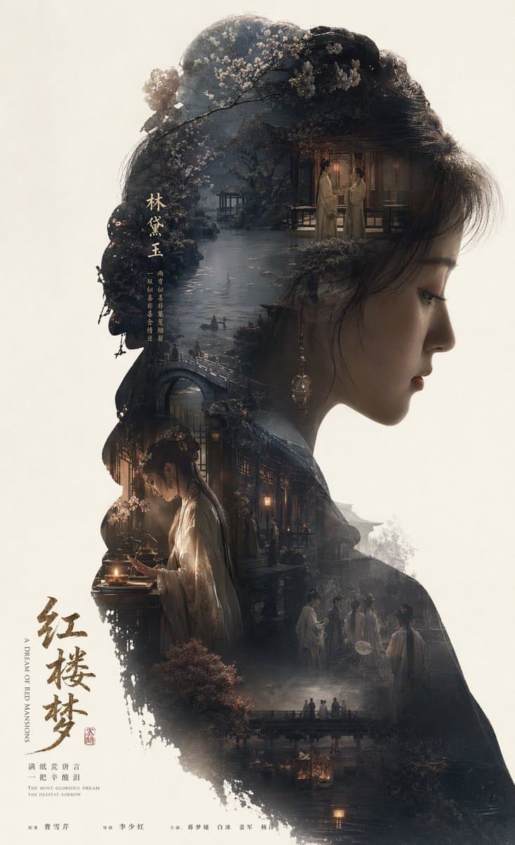 Epic Narrative Silhouette Movie Poster - AI image template preview