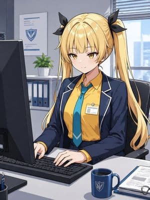 Flat Color 2D Game CG Illustration - AI image template preview