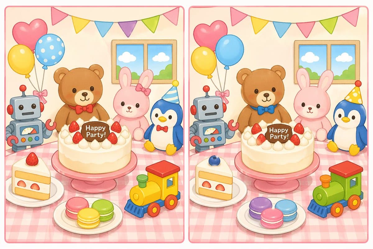 Spot the Difference Puzzle Generator - AI image template preview