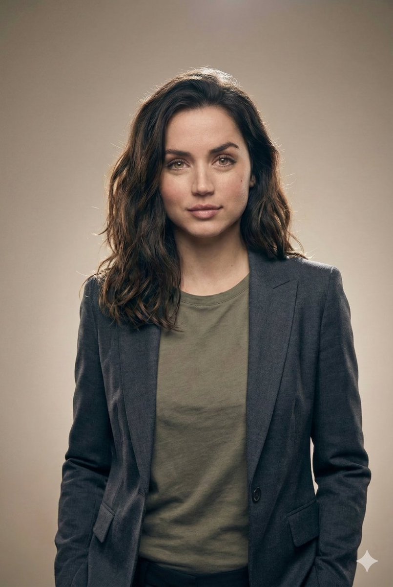 Editorial Studio Portrait in Blazer - AI image template preview