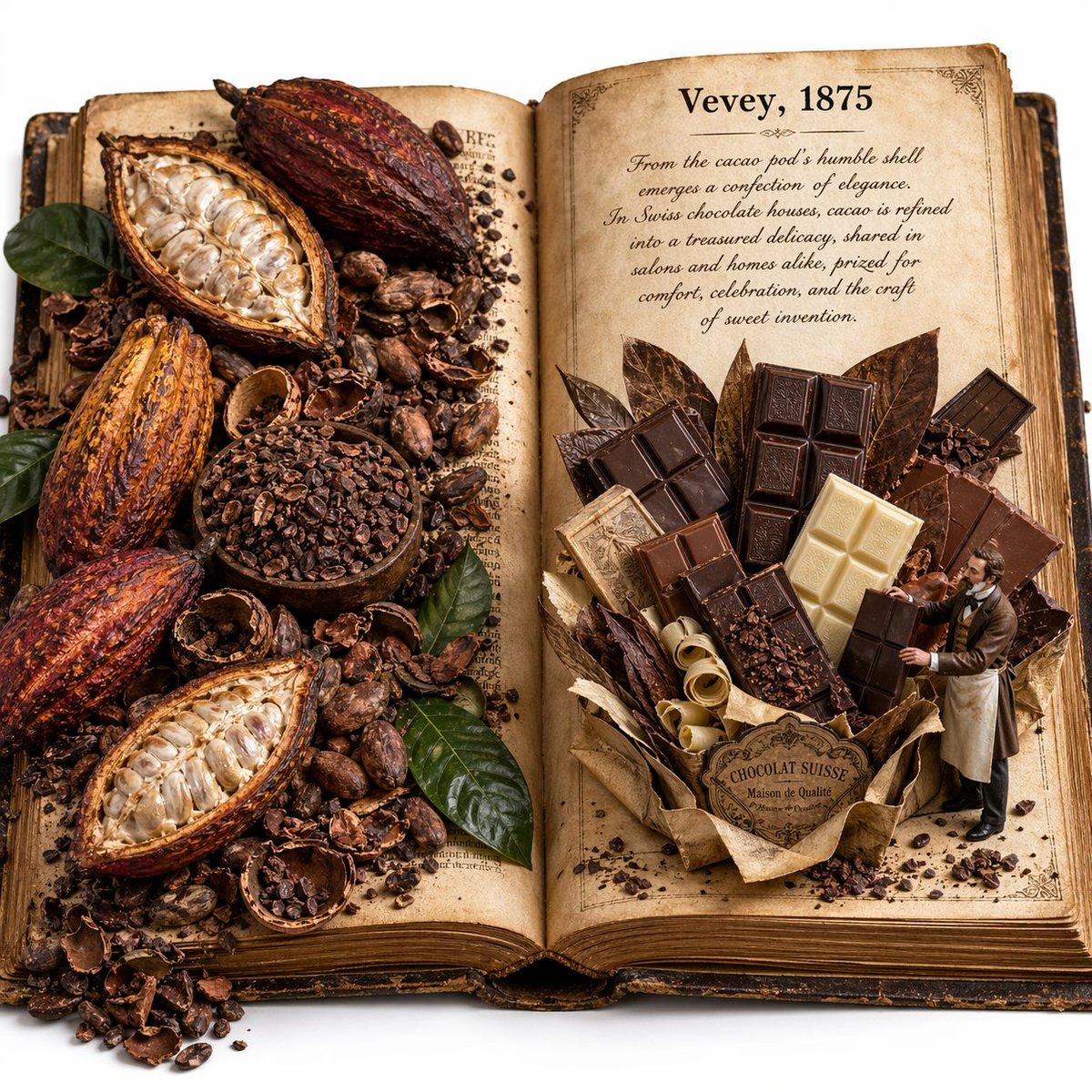 Edible History Pop-Up Chocolate Book - AI image template preview