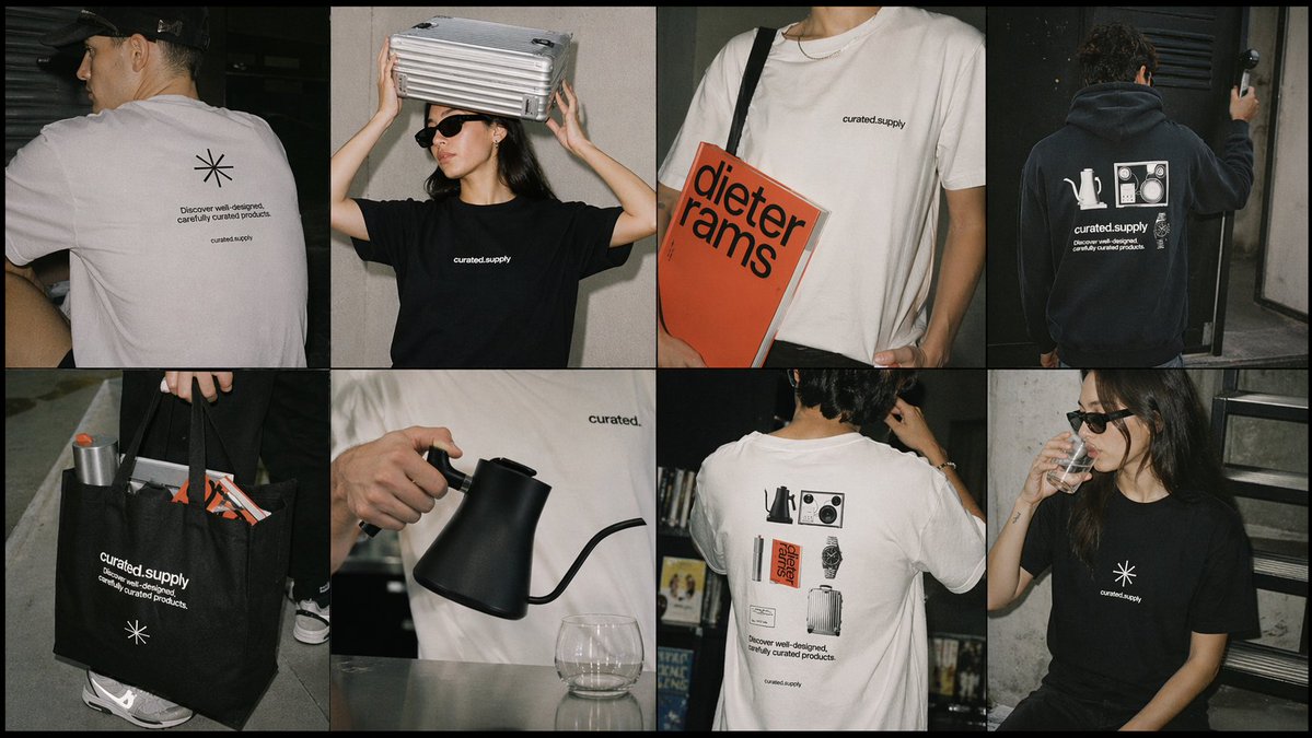 Streetwear Merch Lookbook Grid - AI image template preview