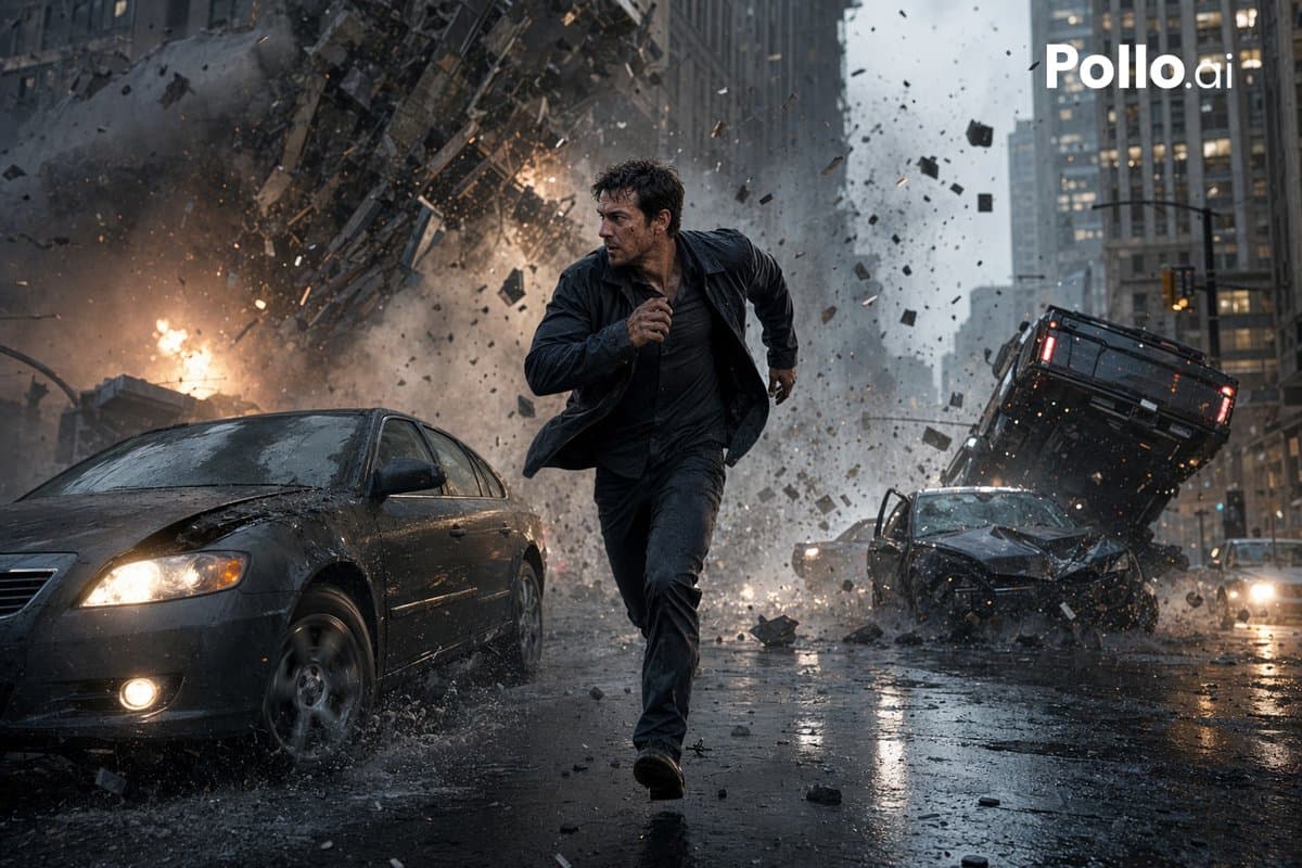 Cinematic City Explosion Chase preview