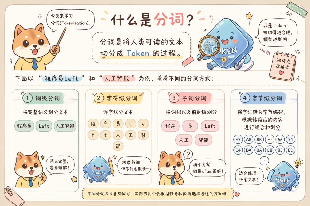 Cute Chinese Tokenization Infographic - AI image template preview