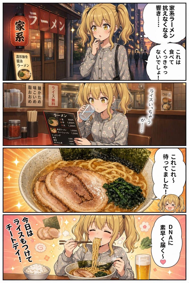 Anime Iekei Ramen Comic - AI image template preview