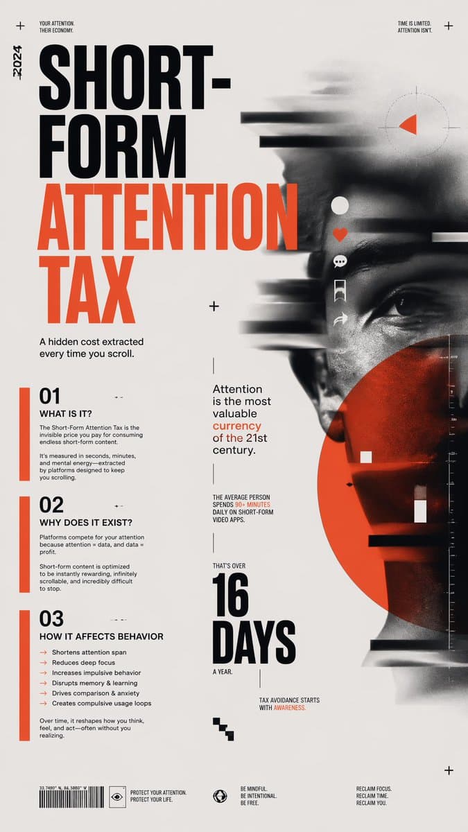 Short-Form Attention Tax Poster preview