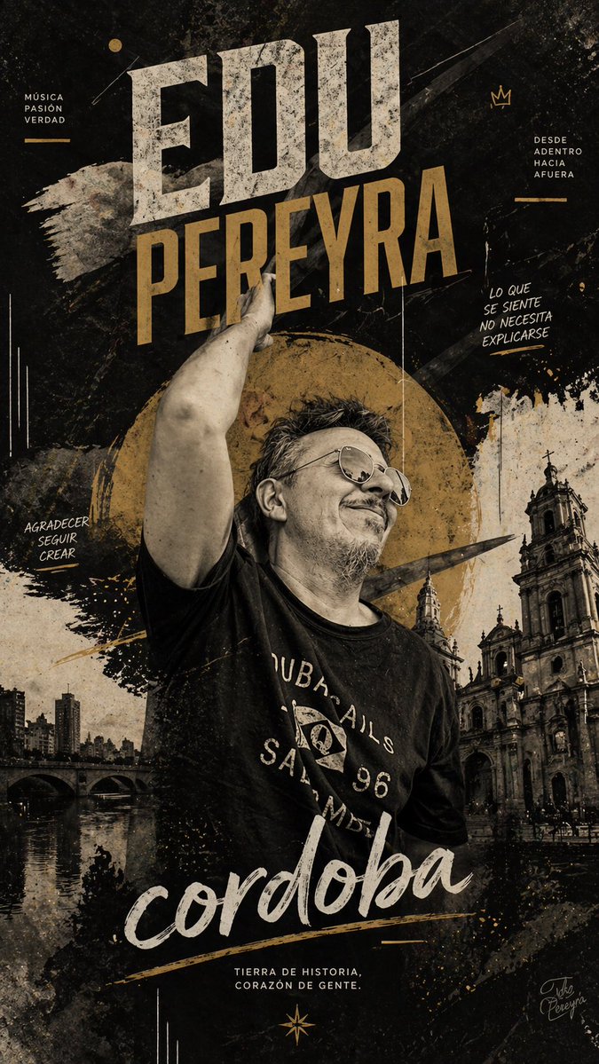 Gritty Córdoba Music Poster - AI image template preview