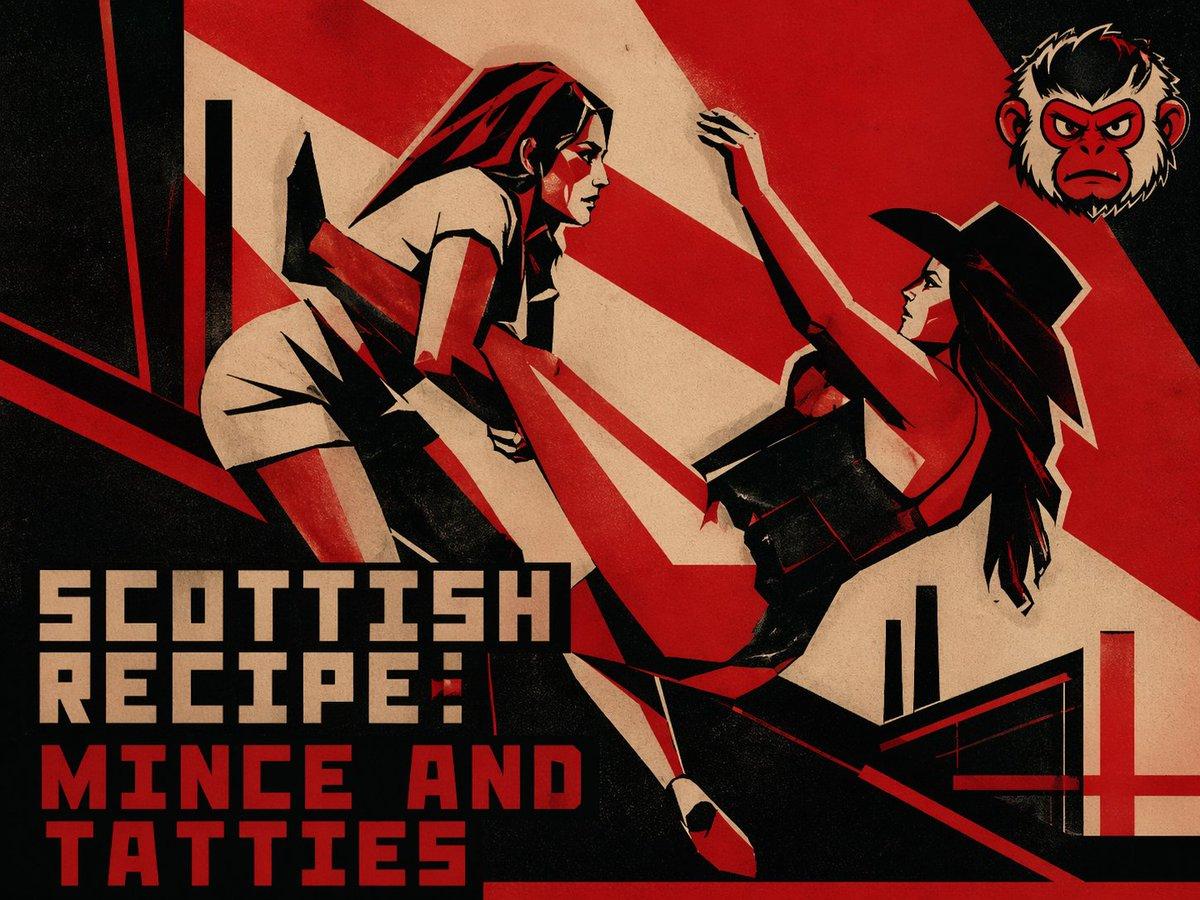 Retro Constructivist Fight Poster - AI image template preview
