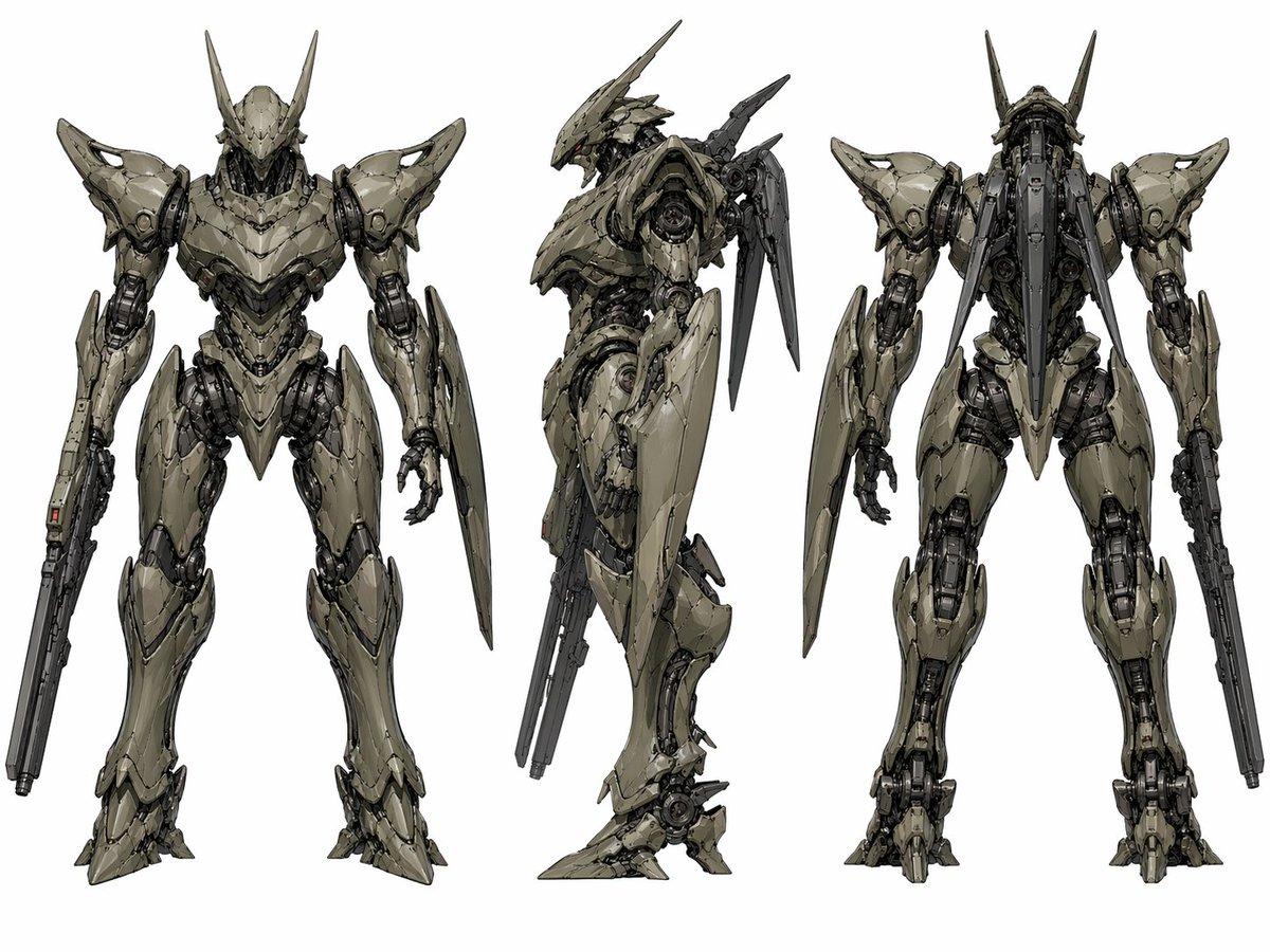 Sci-Fi Mecha Turnaround Sheet - AI image template preview