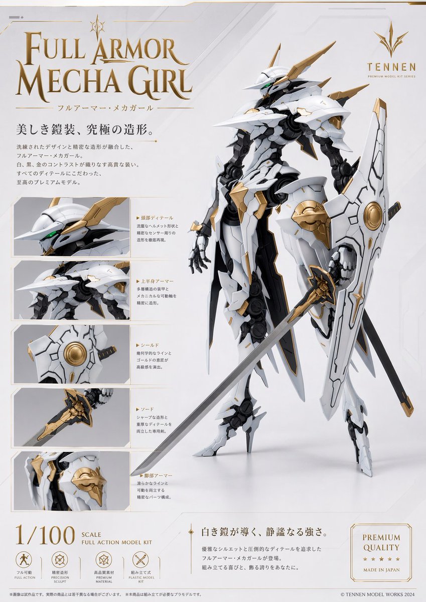 Premium Mecha Girl Model Kit Poster - AI image template preview