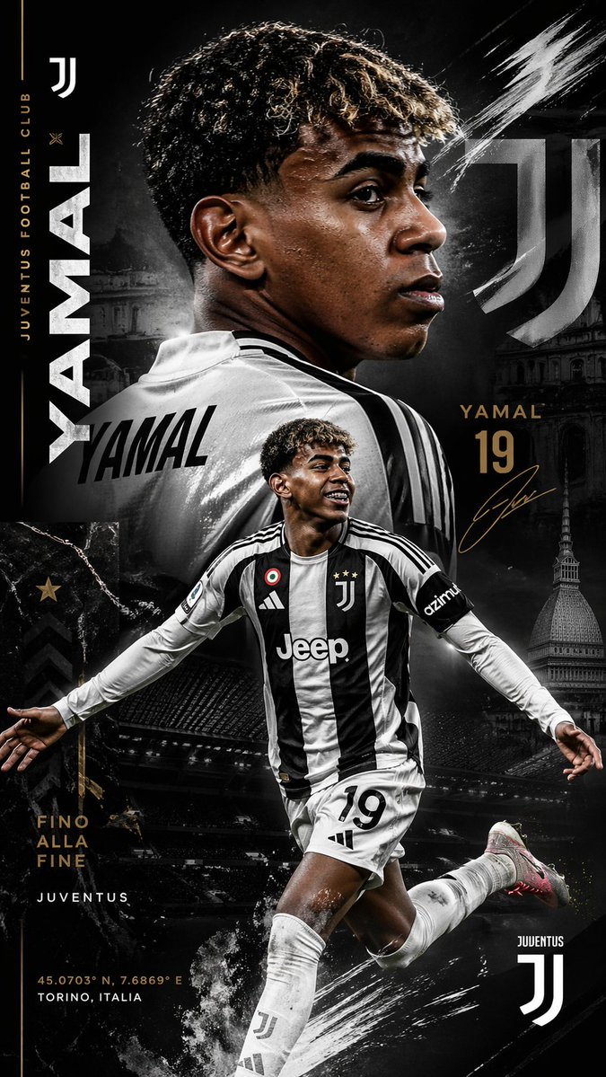 Juventus Yamal Transfer Poster - AI image template preview