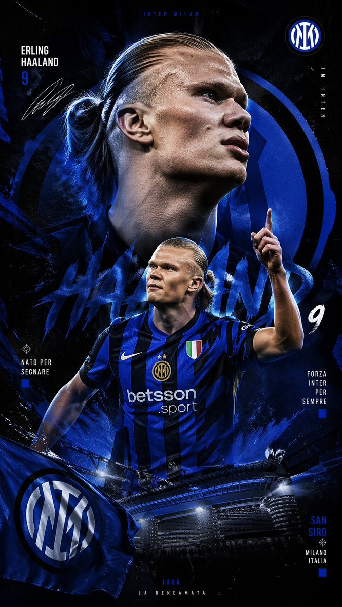 Inter Milan Transfer Poster - AI image template preview