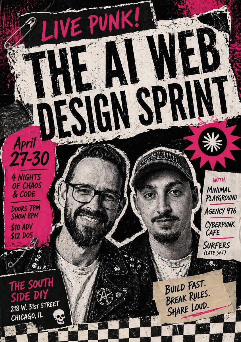 Punk AI Sprint Flyer - AI image template preview