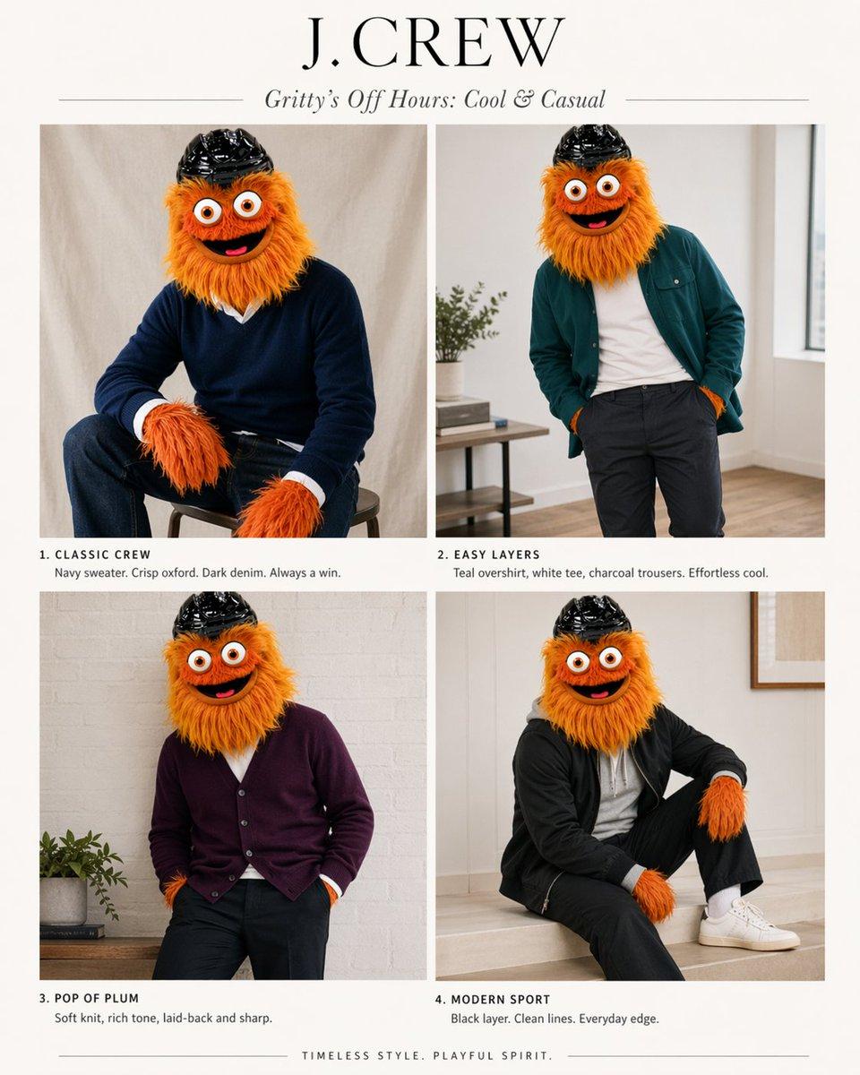 J.Crew Mascot Fashion Editorial - AI image template preview