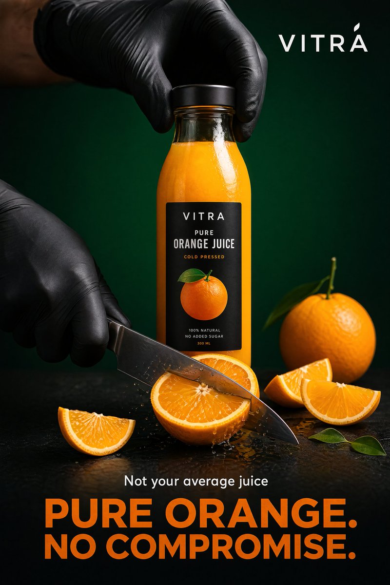 Premium Beverage Commercial Poster - AI image template preview
