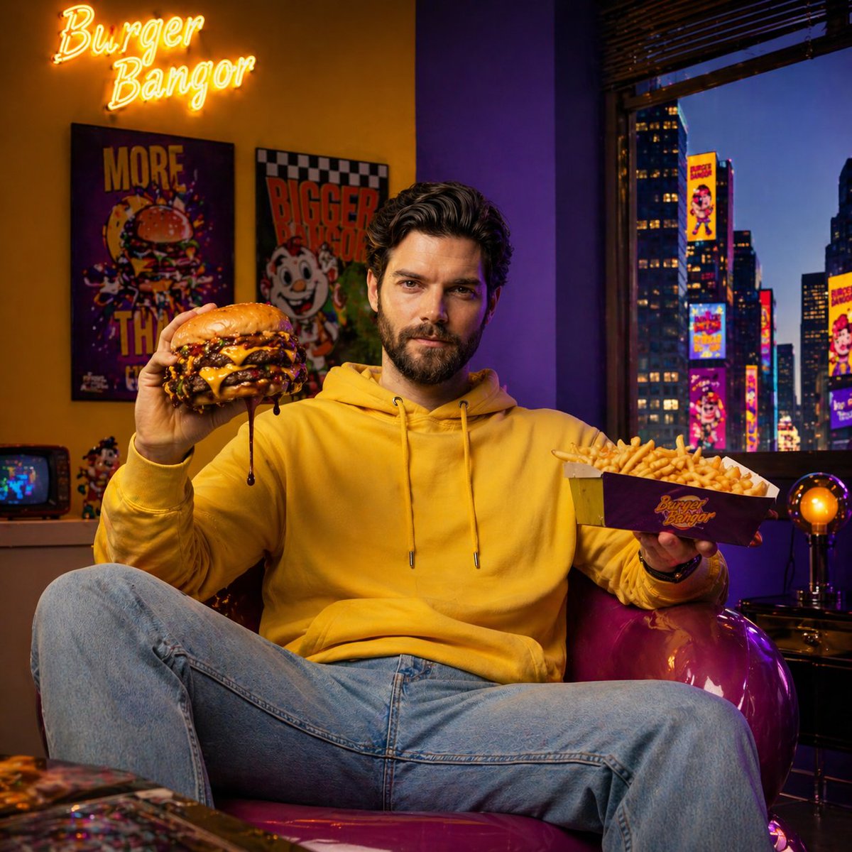 Fast-Food Lifestyle Commercial - AI image template preview