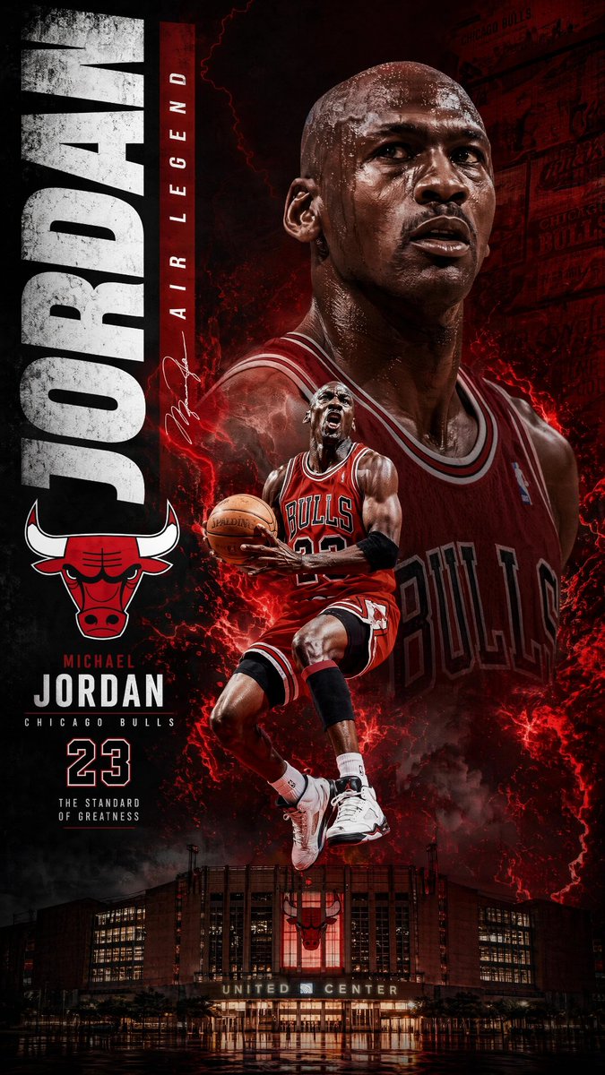 Michael Jordan Sports Graphic Wallpaper - AI image template preview