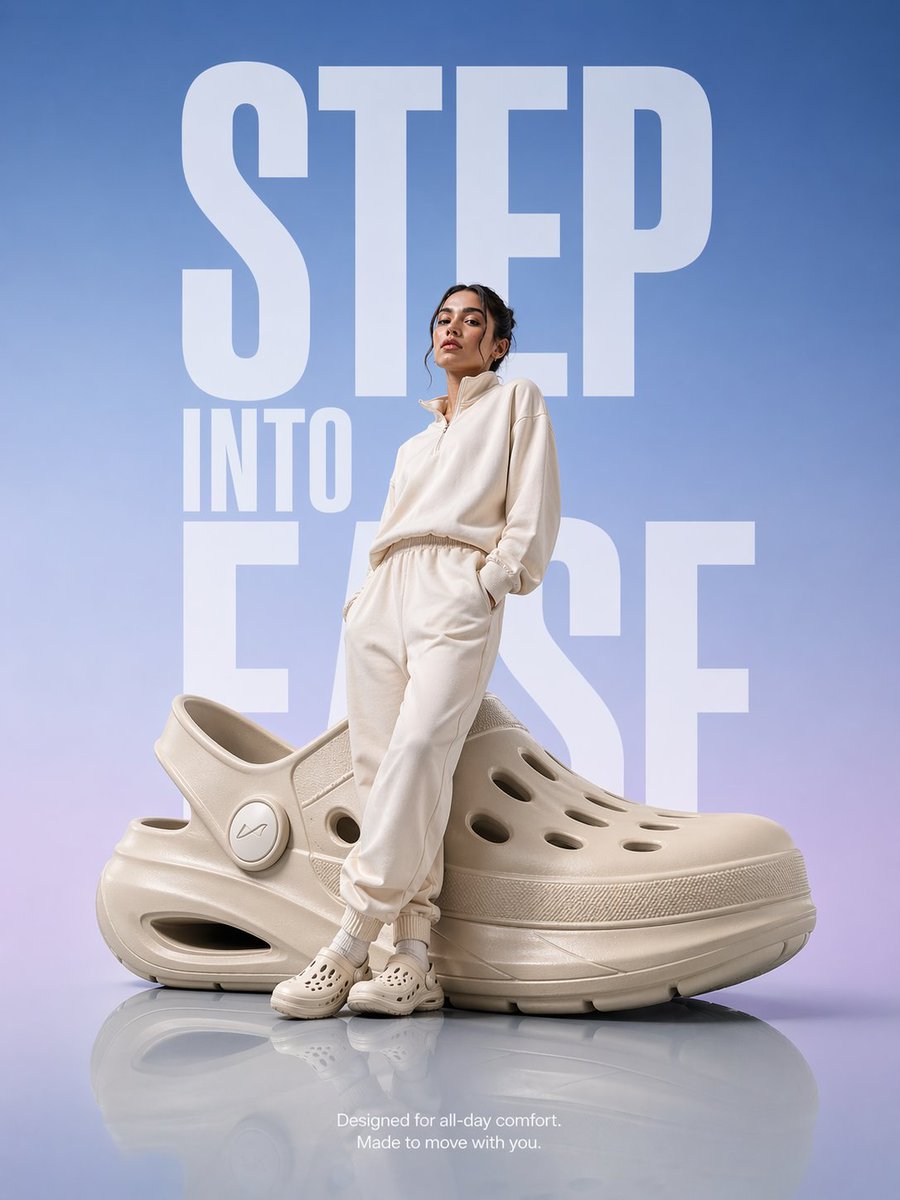Futuristic Footwear Advertisement - AI image template preview