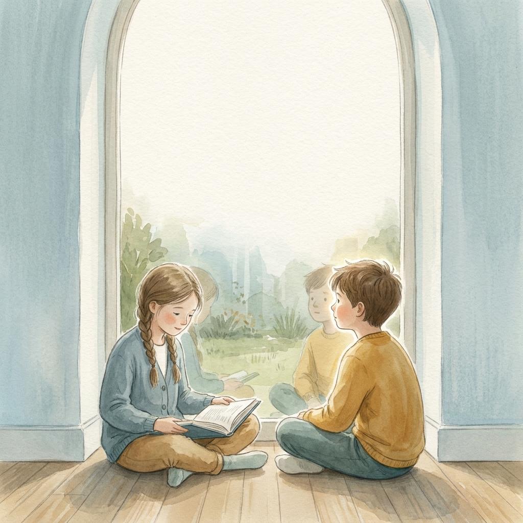Soft Watercolor Storybook Illustration - AI image template preview