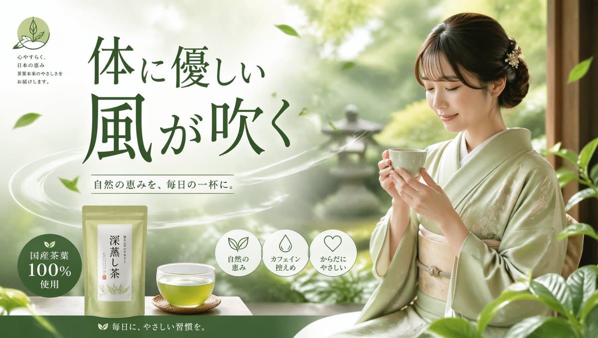 Tea Brand Product Advertisement Mockup - AI image template preview