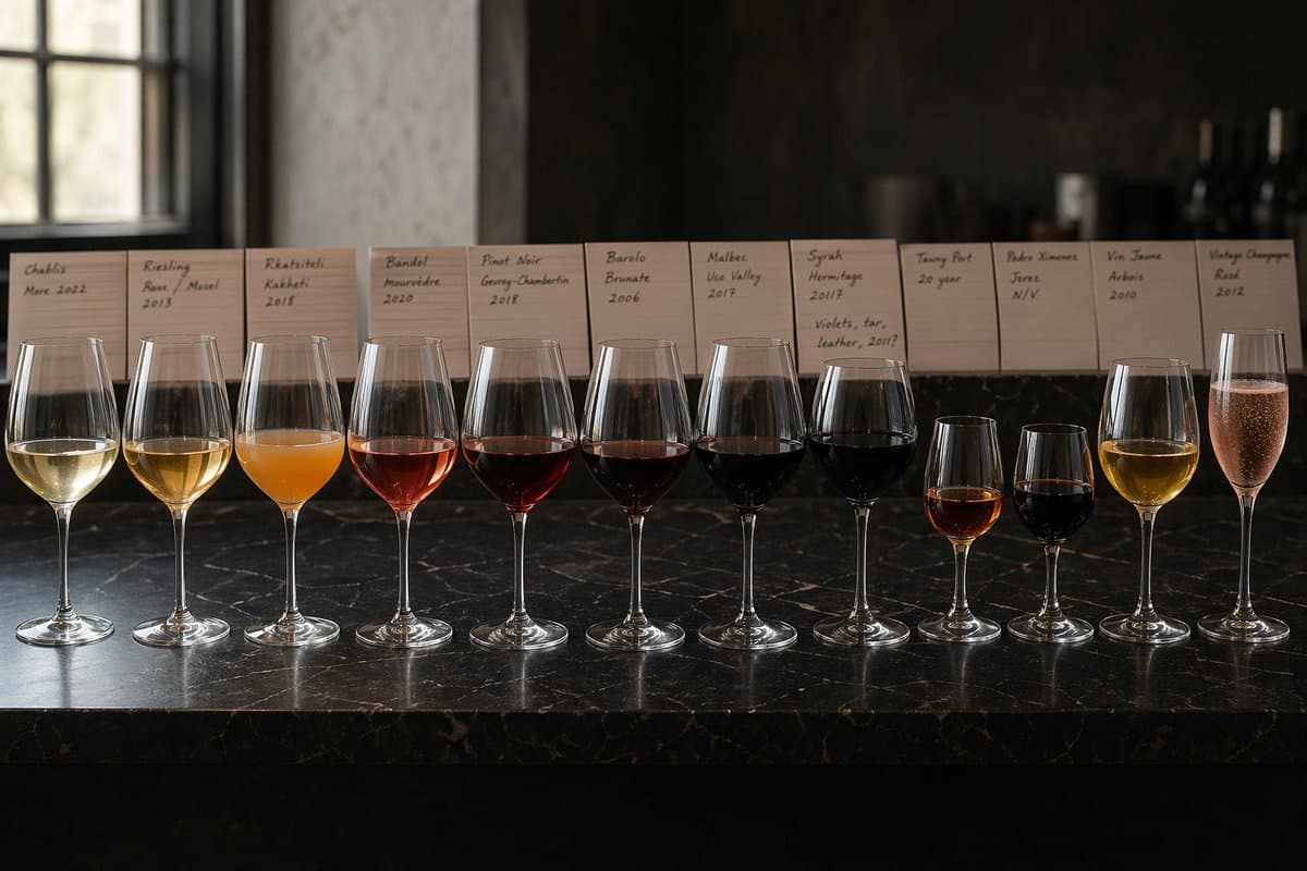 Twelve-Wine Sommelier Lineup - AI image template preview