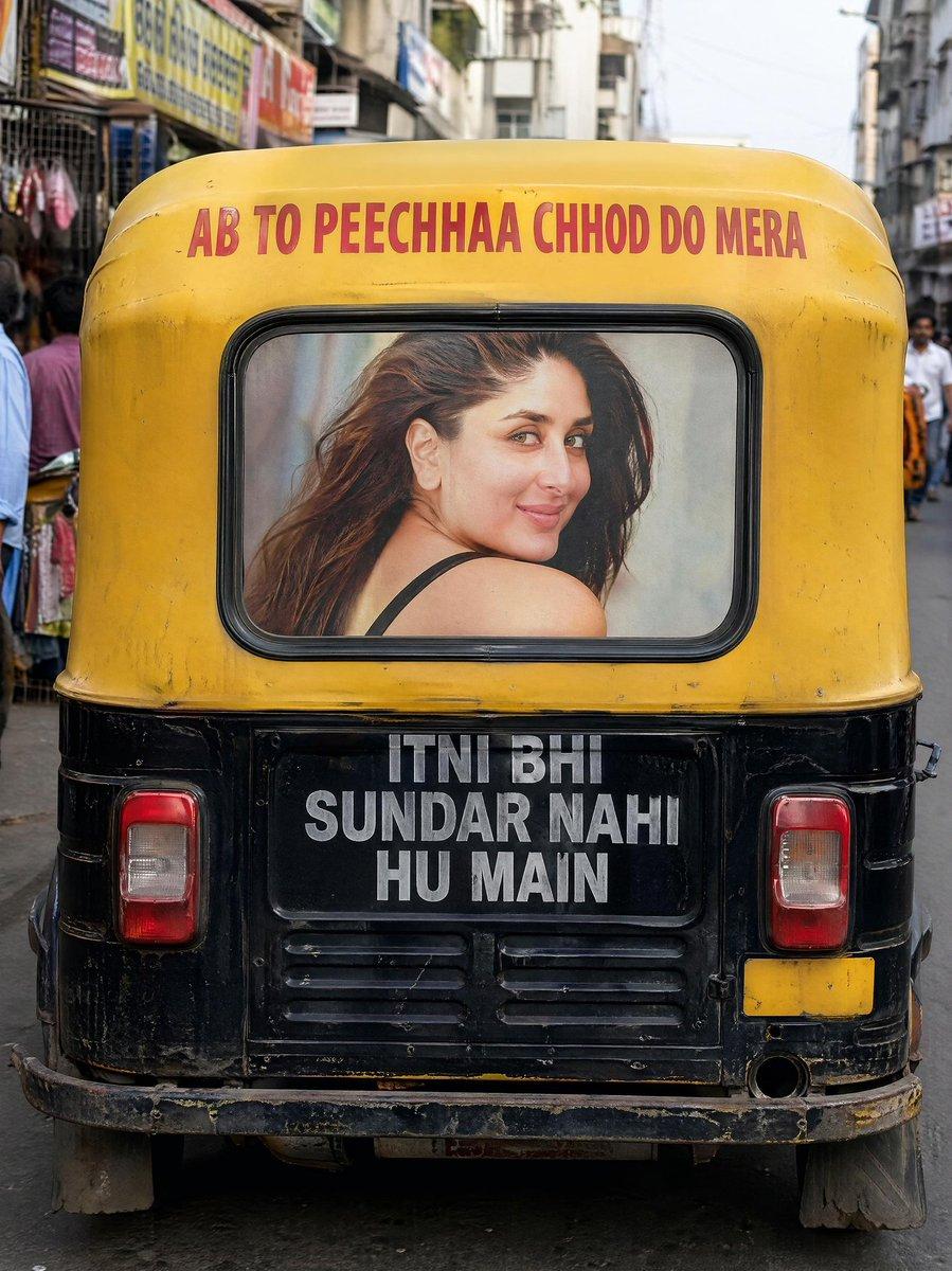 Indian Auto Rickshaw Street Photo - AI image template preview