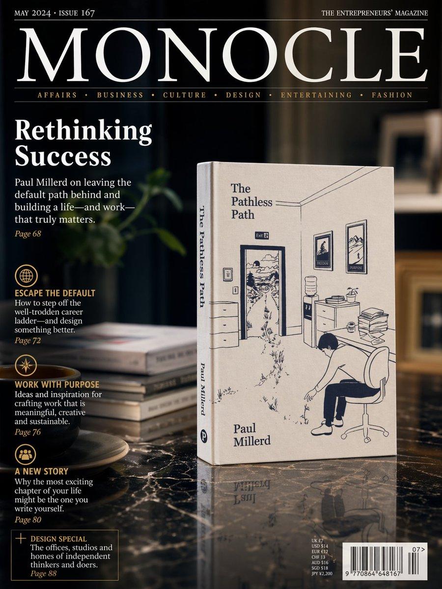 Luxury Magazine Cover With Featured Book - AI image template preview