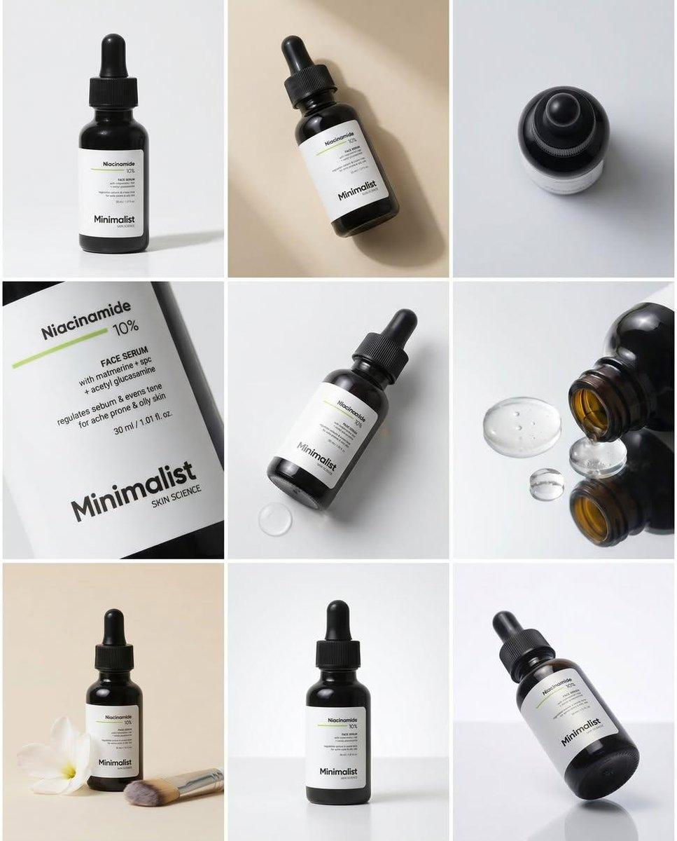 Minimalist Serum Product Collage - AI image template preview