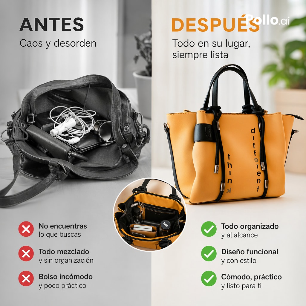 Before and After Handbag Ad - AI image template preview
